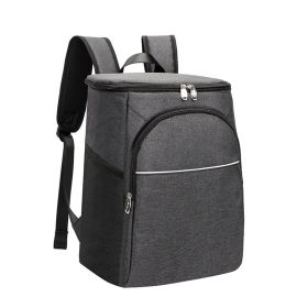 Insulated and Leak-Proof Picnic Bag With Thick Shoulders (Color: BLACK)