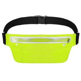 Unisex Sport Waist Pack Running Belt Bag Pouch Adjustable Bounce Free Sweat-Proof Lightweight Slim (Color: green)